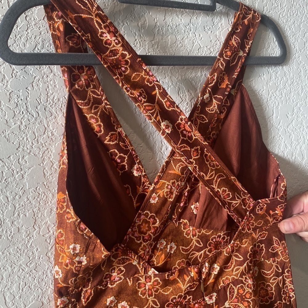 J.Crew Cross-back Ruffle-Hem Dress - Size 6 - Picture 11 of 14